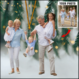 Personalized Love Family Upload Photo Christmas Ornament