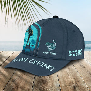 Scuba Diving Personalized Cap - Gift For Divers