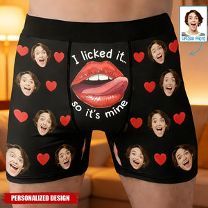 Personalized Photo Boxer Briefs โ Funny Valentine's Day Gift For Him