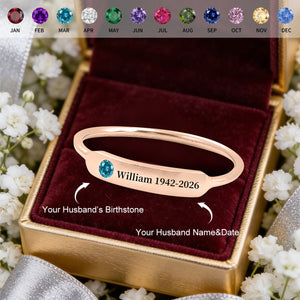Personalized Birthstone Name Memorial Ring
