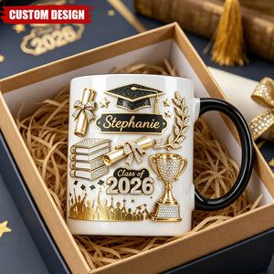 Personalized Graduation Gift 3D Effect Coffee Mug