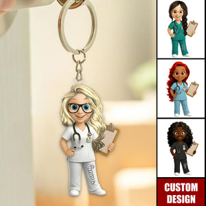 To My Favorite Nurse, Personalized Acrylic Keychain, Gift For Nurses
