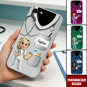 Personalized Medical Scrubs Phone Case – Gift For Healthcare Workers
