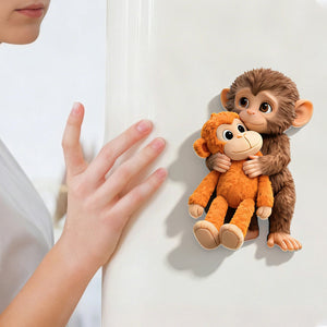 Cute Hugging Monkey Acrylic Fridge Magnet