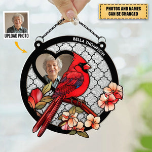 Cardinal I'm By Your Side - Personalized Window Hanging Suncatcher Ornament