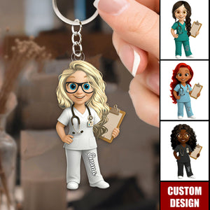 To My Favorite Nurse, Personalized Acrylic Keychain, Gift For Nurses
