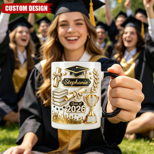 Personalized Graduation Gift 3D Effect Coffee Mug