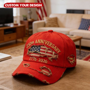 USA 1776 - 2026 Anniversary Baseball Hat, 250th Freedom Cap
