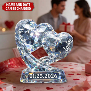 Personalized Heart Plaque – Valentine’s Day Gift for Couples