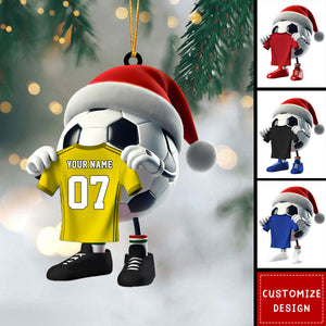 Personalized Soccer Christmas Ornament Gift For Soccer Lovers-2024 New Release