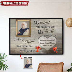 Heaven in Our Home Personalized Poster - Custom Photo & Name Memorial Gift