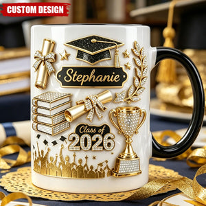 Personalized Graduation Gift 3D Effect Coffee Mug