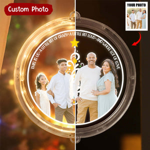 This Is Us A Little Bit Of Crazy A Little Bit Loud - Personalized Custom LED Pendant Light - Gift For Family Members