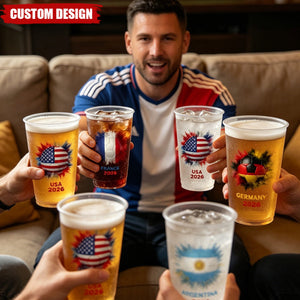 Personalized Soccer Cups - Custom Country Flags