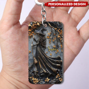 Beautiful Witch - Personalized Witch Acrylic Keychain