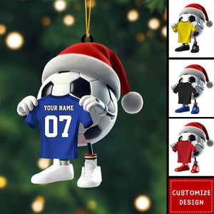 Personalized Soccer Christmas Ornament Gift For Soccer Lovers-2024 New Release