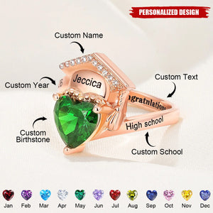 Personalized Graduation Ring - Graduation Gift for Her
