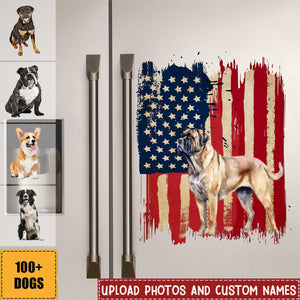 Personalized dog flag printed Decal gift for dog lovers