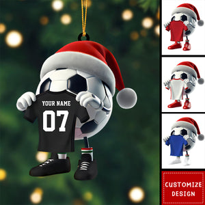 Personalized Soccer Christmas Ornament Gift For Soccer Lovers-2024 New Release