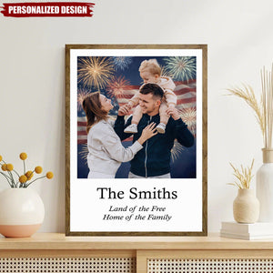 Personalized Family Patriotic Poster — Gift for Family