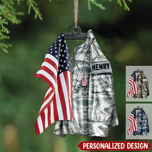 2024 New Release U.S Airforce/Navy/Army Hanging Ornament Christmas-Personalized Acrylic Ornament