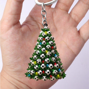Christmas Soccer Tree Keychain-Gifts For Soccer Lover-2024 New Release- 2024 New Release