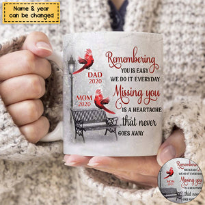 Personalized Cardinal Winter Memorial Mug