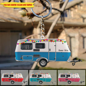 Custom Acrylic Keychain Gift For Camping Lovers - Camper Acrylic Keychain