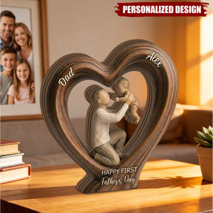 Personalized Wooden Heart Keepsake -Father’s Day Gift