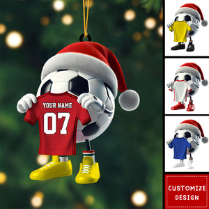 Personalized Soccer Christmas Ornament Gift For Soccer Lovers-2024 New Release