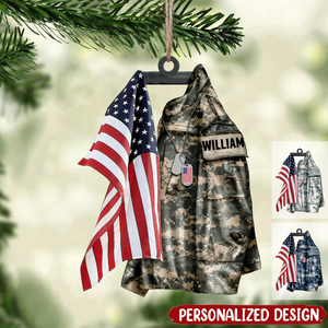 2024 New Release U.S Airforce/Navy/Army Hanging Ornament Christmas-Personalized Acrylic Ornament