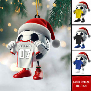 Personalized Soccer Christmas Ornament Gift For Soccer Lovers-2024 New Release