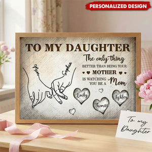 Personalized Mom & Daughter Poster - Mother's Day Gift For Daughter