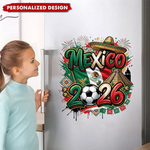 Personalized 2026 World Cup Country sticker - Custom Name