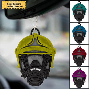 Firefighter Breathing Apparatus With Helmet Personalized Acrylic Christmas/ Car Hanging Ornament