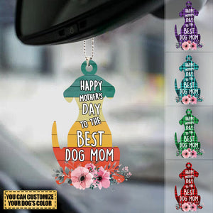 Custom Personalized Dog Mom Car Hang Ornament