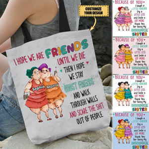 Personalized Old Friends Sisters Tote Bag