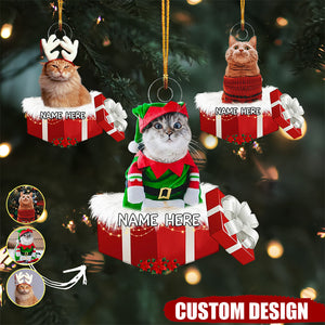 Baby Or Pet Christmas Gift - Personalized Photo Mica Ornament