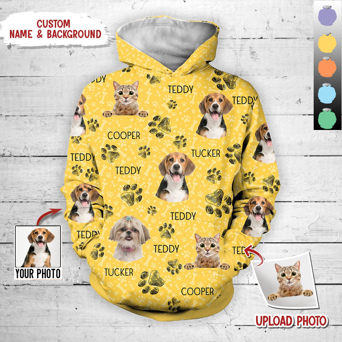 Custom Photo Pet 3D Hoodie