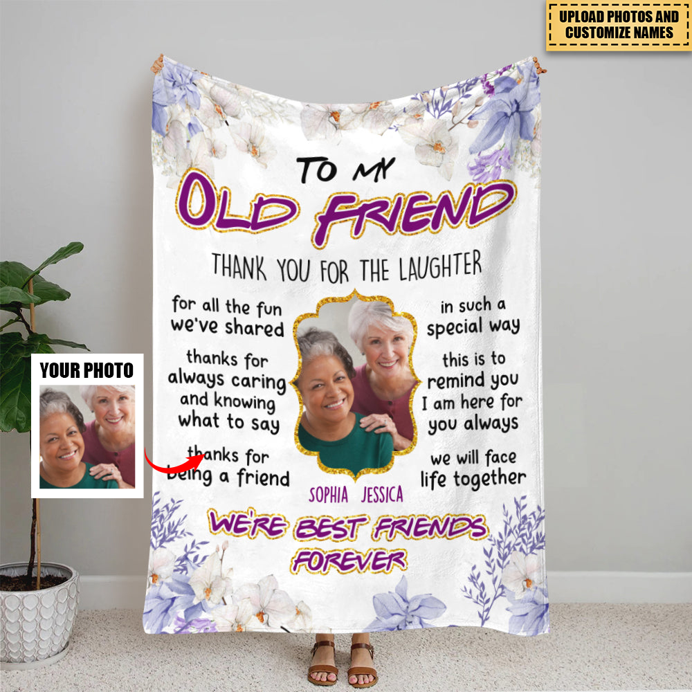 We're Best Friends Forever, Personalized Blanket, Gifts For Friend - comxon