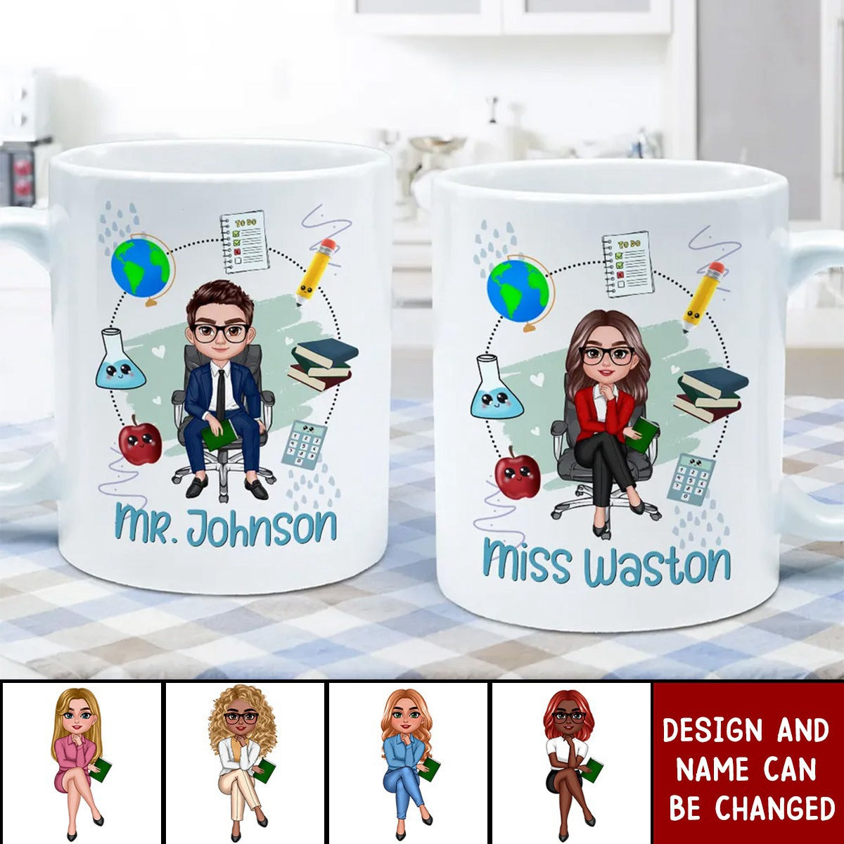 Teacher Mug School Things Personalized Mug, Back To School Gift
