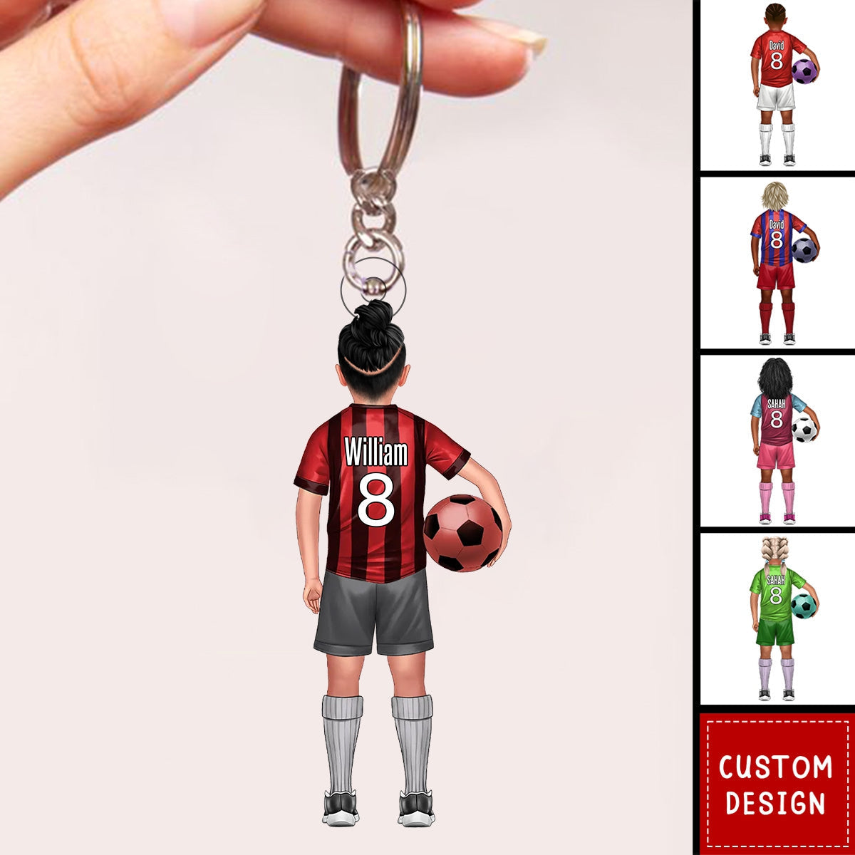 Soccer kids - Personalized Acrylic Keychain