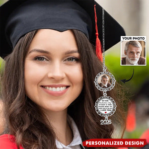 Personalized 2026 Graduation Tassel with Photo Charm - Custom Memory Cap Pendant