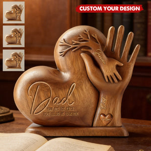 Dad You Are The Piece That Holds Us Together - Personalized Father Custom Shaped Plaque