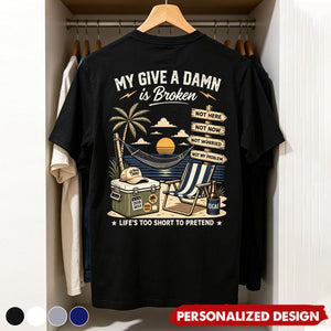Personalized Too Old To Care Club Men’s T-Shirt - Custom Name