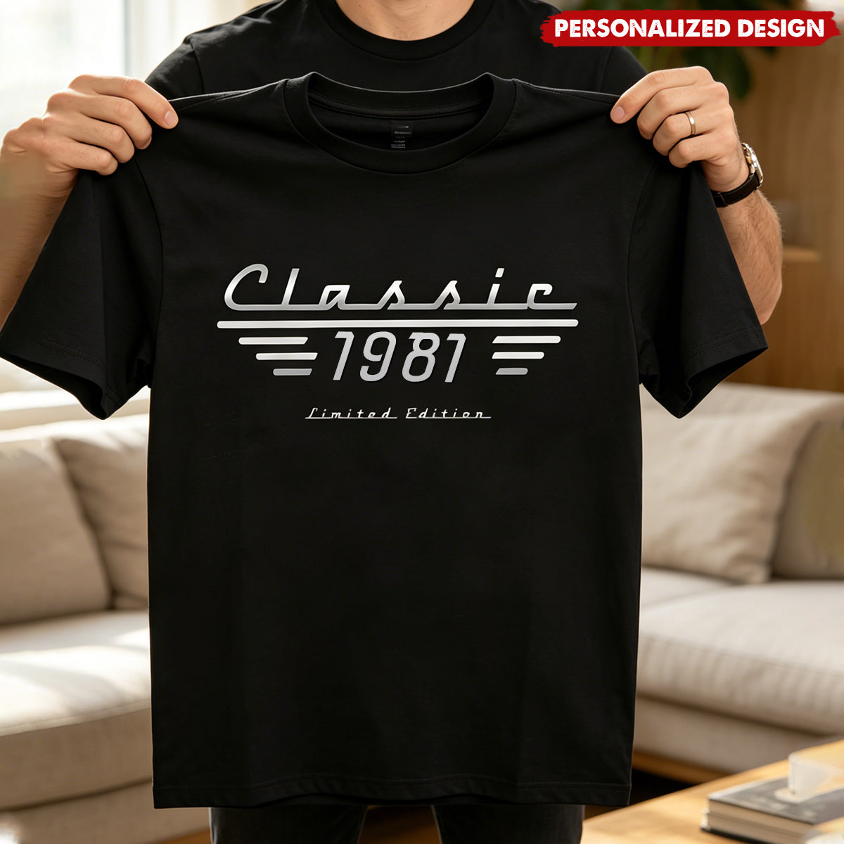 Personalized Classic Custom Birth Year Limited Edition T-Shirt - Father's Day Gifts