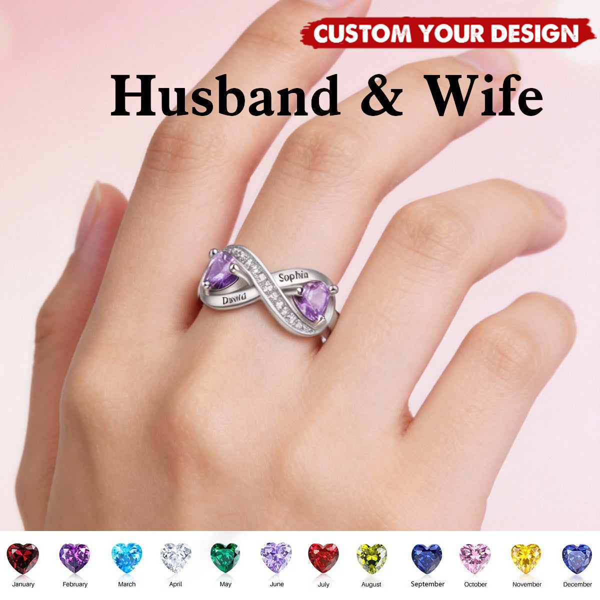 I Love You Forever - Personalized Infinity Promise Ring