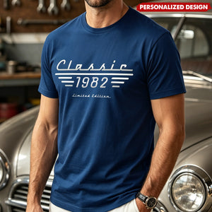 Personalized Classic Custom Birth Year Limited Edition T-Shirt - Father's Day Gifts