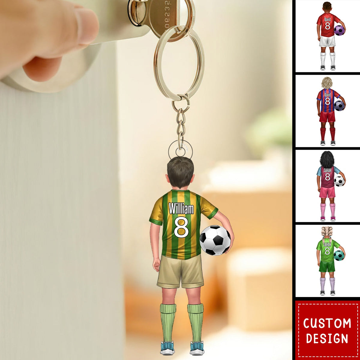 Soccer kids - Personalized Acrylic Keychain