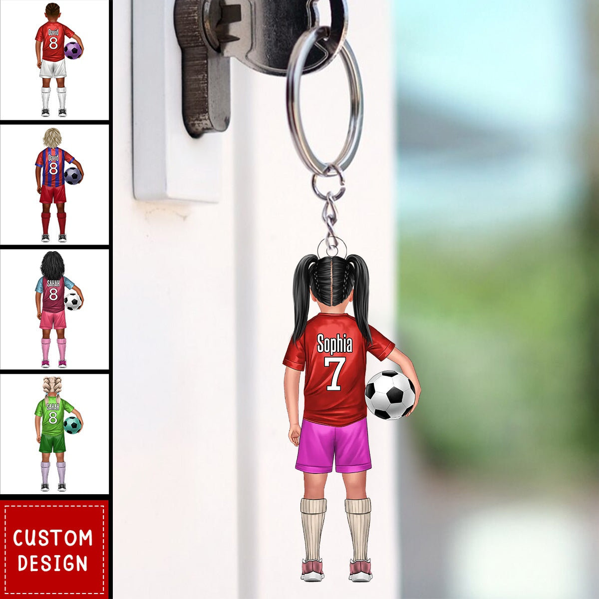 Soccer kids - Personalized Acrylic Keychain